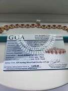 A true statement of elegance of Ruby and diamond Bracelet in Silver – GGA Certified. Set in lustrous