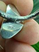 Sterling Silver 925 One of a Kind Dichroic Glass Ring Size 7