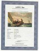 Highly Collectible After Winslow Homer One of a kind oil on Canvas signed by the artist, A Fair Wind