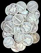 30 Assorted Mercury Silver Dimes