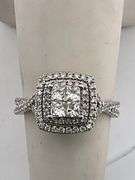 CERTIFIED LADIES 14K WHITE GOLD AND DIAMOND RING