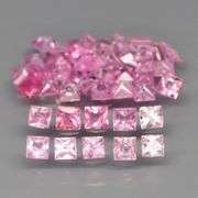 Radiant princess cut! 3.06ct pure pink Sapphire set!