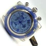 Glam Rock ladies blue dial stainless steel watch
