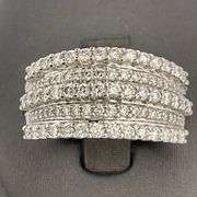 CERTIFIED BRAND NEW 14K WHITE GOLD DIAMOND RING / BAND