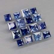 Deep blue and perfect for you! 2.11ct radiant princess cut Sapphires!