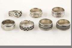 Grab Bag - Sterling Silver Rings, 7 pieces