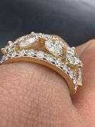 14K Yellow Gold Pear Cut Diamond Ring of 2.55 CTW