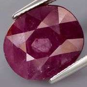 Look at the center of this UNTREATED 15.94ct violet red Winza Ruby!