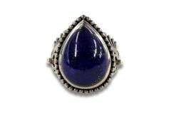 Natural Lapis Sterling Ring