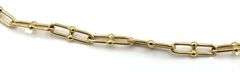 18kt Yellow gold paper clip chain necklace