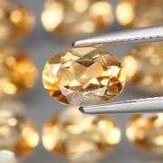 High fire 10.50ct 7x5mm real Brazilian Citrine set!