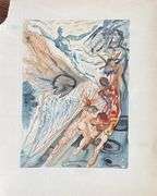 Rare Salvador Dali Original Engraving from The Divine Comedy, Purgatory