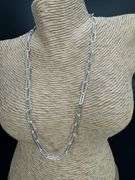 Sterling Silver Paperclip Rolo Link Chain 5mm Solid 925 Italy Necklace 18"