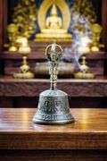 Tibetan Meditation Hand Bell and Bajra Set