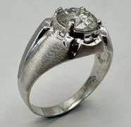 14K White Gold Men's Ring of 2.20ct