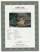 Highly Collectible After Winslow Homer One of a kind oil on Canvas signed by the artist, A Good Shot