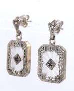 925 Sterling silver bracelet and matching dangle earrings