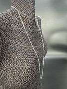 10k White Gold Solid Figaro Link Chain 2.6mm Necklace 24"