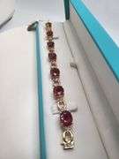 A true statement of elegance of Ruby and diamond Bracelet in Silver – GGA Certified. Set in lustrous