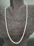 Sterling Silver 925 4.5mm Torcion Twisted Rope Chain 24" Italian Necklace Very Unique