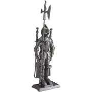 Dark Knight Medieval-Style Fireplace Tool Set