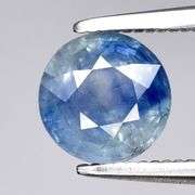 Real! Bi-color! 1.02ct blue and white Sapphire solitaire! Heated only!