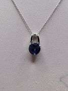 Magnificent Tanzanite Pendent in Silver – GGA Certified, size:18