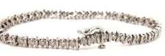 14kt White gold 1.15ctw diamond tennis bracelet