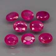 Collectors 2.22ct set of bright pigeon's blood Burmese Rubies!!!