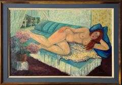 Graceful Original by Manor Shadian Manor Shadian Reclining Nude