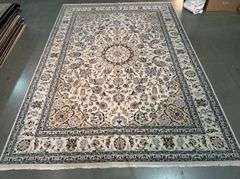 FINE SILK & WOOL KASHAN RUG 9x12