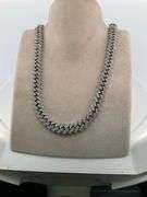 CERTIFIED 14 K WHITE GOLD DIAMOND CUBAN LINK CHAIN 168.8 GRAMS