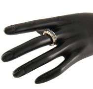 0.95ctw Diamonds and 1.00ctw Sapphire Dome Band Ring in 14K