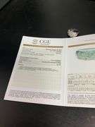 CERTIFIED LADIES 18K WHITE GOLD AND DIAMOND BAND. / RING