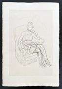 Very rare Henri Matisse etching, C.1920, from the series of Cinquante Dessins