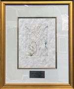 Highly Collectible and Rare Salvador Dali Hand-Signed Drypoint Etching
