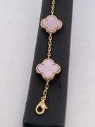 CERTIFIED BRAND NEW 18K YELLOW GOLD CLOVER LEAF BRACELET