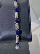 Silver Sapphire Bracelet