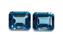 Electric Blue Topaz Pair