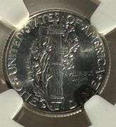 1943 D MS 66 Full Split Bands Mercury Dime