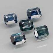 Beautifully colored 2.26ct ink blue Sapphire set