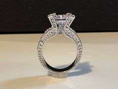 Beautiful14 Kt. White Gold Plated Simulated Diamond Ring