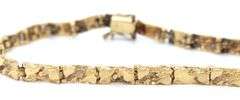 Estate 14K YG Nugget Style Ladies Bracelet
