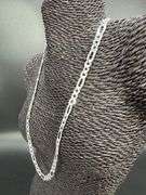 Men's 8mm Solid .925 Sterling Silver Flat Figaro Chain Link Italy Necklace 30"