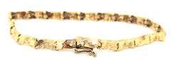 Estate 14K YG Nugget Style Ladies Bracelet