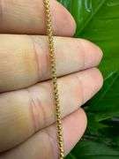 10k Yellow Gold-Hollow Round Box Link Chain 1.8mm Necklace 30"