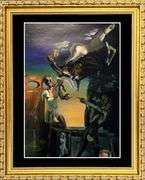 Salvador Dali, Invisible Sleeping Woman, Horse, Lion