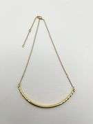 David Yurman 18KT Yellow Gold Curved Bar Necklace