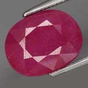 Heavy! 6.85ct violet red Madagascar Ruby!!!