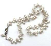 Group lot of 5 white fresh water pearl necklaces